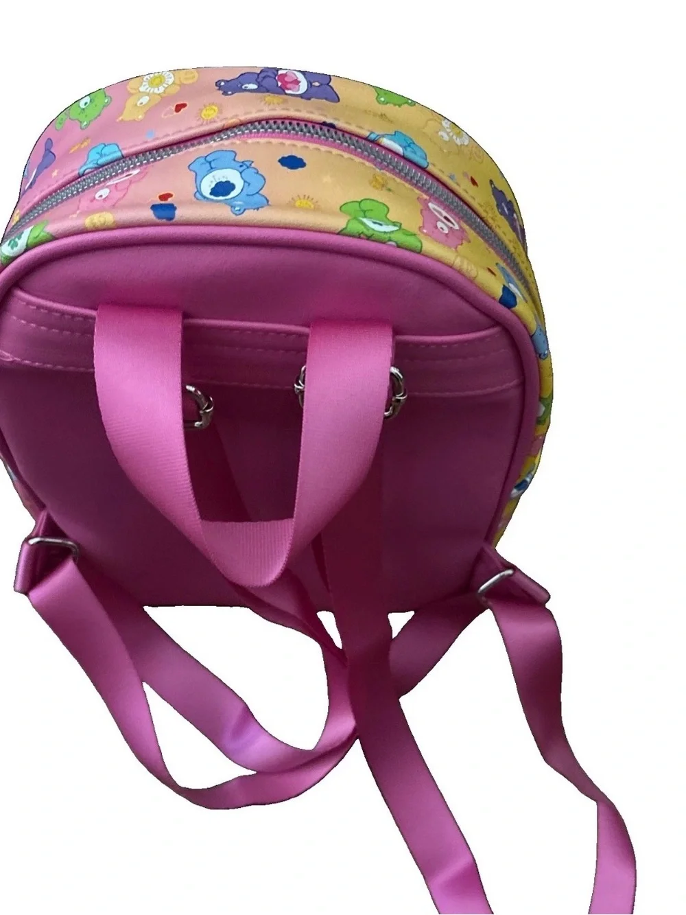 Care Bears Pastel Rainbow Mini Backpack in Pink Trim